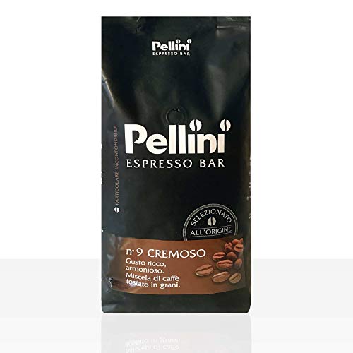 Pellini No.9 Cremeso Gerösteten Kaffeebohnen 1 Kg (Packung mit 6)