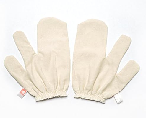 100% Raw Silk Gloves for Garshana &amp; Ayurvedic Massage Treatment / Dry Skin Exfoliating