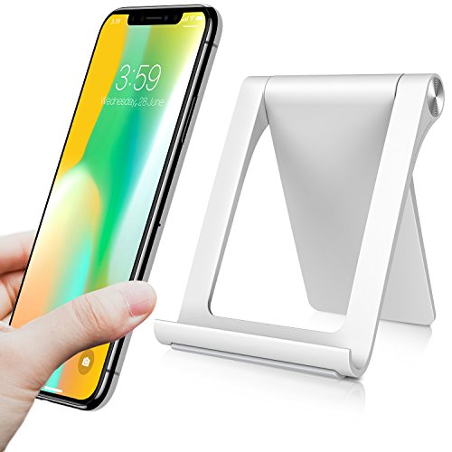 Cell phone stand for desk, torras abs adjustable deskto…