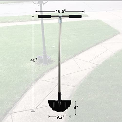 Lawn Edger Tool, Manual Grass Edger Long Handle 40 inch