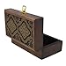 Wooden Jewelry Box Islamic Art Hand Craving and Inlay 6x3.3x2.25 Inches