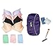 BAGSMART Travel Gear Luggage Packing Cube Lingerie Travel Case Bra Underwear Bag, Purple