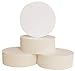 Round Bar Coasters for Drinks and DIY Crafts, 4 Inch, 125 Pack, Off white