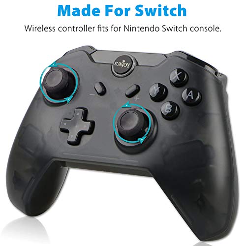 image for Sunjoyco Wireless Remote Controller Compatible with Nintendo Switch, W