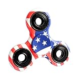 Fidget Spinner, Greatever T1 USA Flag EDC Fidget Toy Stress Reducer Time Killer Fingertip Gyro Hand Spinner Focus Toy Finger Toy for ADD, ADHD, Anxiety, Boredom, Autism Adult Kids