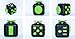 PlayLearn Resources Fidget Toys Cube for Fidgeters Stress Relief Anxiety Attention Desk Toy for Adult and Children Black/Green