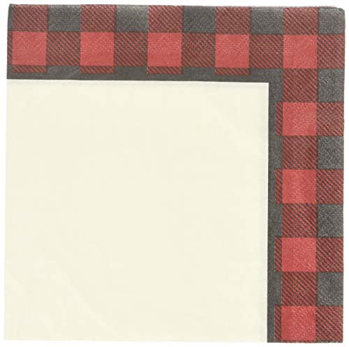 Creative Converting Buffalo Plaid Luncheon Napkins Party Supplies, Multicolor