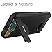 Galaxy A3 (2017) Case, DICHEER Rugged Armor Case with Resilient Shock Absorption,A Card Slot,Kickstand,Defender Protective Case for Samsung Galaxy Galaxy A3 (2017) - Black