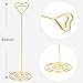 10pcs Table Number Holder Gold Wedding Place Card Holder, Picture Photo Holders 8.6 Inch Tall - Note Menu Memo Clips for Party Gatherings