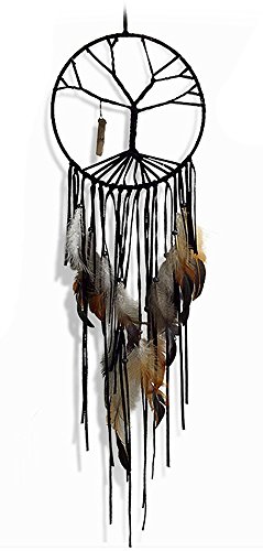 Dream Catcher Decor, Marsway Life Tress India Style Dreamcatcher With Feather Wall Hanging Hanging Ornament Craft Gift Black 2