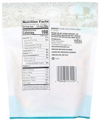 365 Everyday Value, Cashews, Roasted & Salted, 8 oz - Image 4