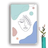 Framed Canvas Wall Art Picasso Poster Print of Woman Canvas Prints Home Artwork Decoration for Living Room,Bedroom - 16x24 inches