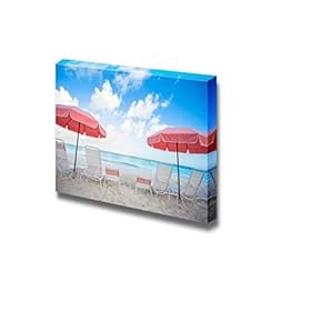 Family Beach Getaway Under a Clear Blue Sky Wall Decor