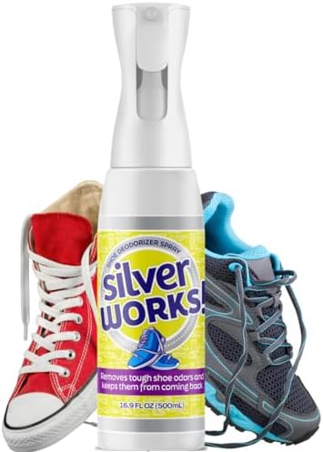 SilverWorks! Shoe Deodorizer Spray Boot, Sneaker And Shoe Smell