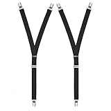 ODOM Premium Shirt Stays Ultra Soft Elastic with Extra Sturdy Strong Metal Clips (Y-STYLE)