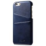 Iphone 6 Plus/6S Plus Wallet Phone Case, Slim Leather Back Case Cover With Credit Card Holder Blue Case