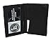 Leatherboss Genuine Leather Business Card Holder Wallet | Expandable Pocket, Credit Card & ID Slots | Stylish & Compact | Black