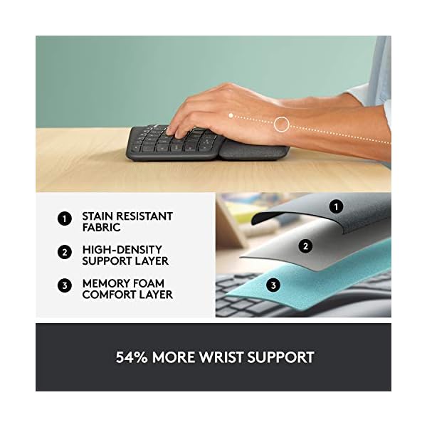 Logitech-ERGO-K860-Wireless-Ergonomic-Keyboard-with-Split-Keyboard-Layout-Wrist-Rest-Support-Natural-Typing-Dark-GreyStain-Resistant-WindowsMac-Bluetooth-USB-Receiver-Included--UK-Layout Logitech ERGO K860 Wireless Ergonomic Keyboard - Split Keyboard Layout, Wrist Rest, Natural Typing, Stain-Resistant…