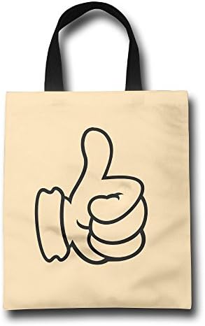 Whuioeiey Thumbs Up Outline/Bravo Les Grandes Lignes (1c) Travel Bag,Grocery Bag,Shoulder Tote Bag,Shopping Bag,Craft Canvas Bag,Retail Merchandise Grocery Shopping Tote Bag