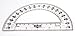 hand2mind Clear, Plastic, Student Math Protractor Set for Classroom (Pack of 100)