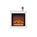 Ameriwood Home Bruxton Electric Fireplace, White