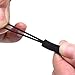 eBoot 10 Pieces Zipper Pull Zip Tags Cord Pulls Zipper Extension (Black)