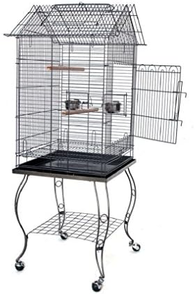 NEW 20" Open Pagoda Roof Top Lovebird Cockatiels Parakeets Bird Cage W/Stand 147