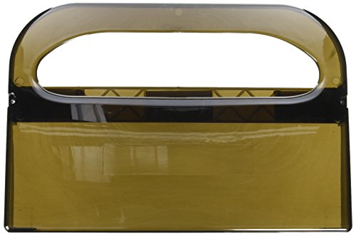 Hospeco HG-1S Health Gards Half-Fold Smoke Plastic Wall Mounted Toilet Seat Cover Dispenser