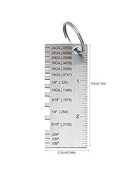 Alambre grosor de la hoja de metal calibre 14 16 18 20 22 24 tamaño del alambre grosor de calibre inspección herramienta soldadura calibre, acero inoxidable