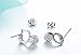 Adorable Woman Sterling Silver Novelty Cute Hello Kitty Crystal Eardrop Stub Earrings For Girl Women Lady