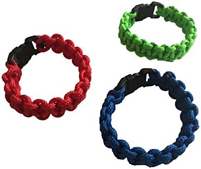 Handmade Diffuser Bracelets Set of 3 - Green, Red, and Blue. Perfect for Essential Oils. Great for Kids!