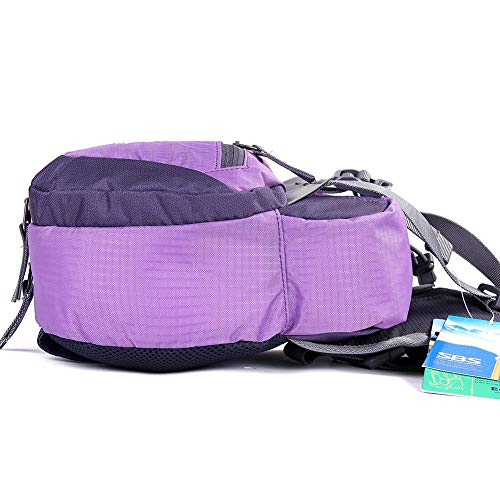 EGOGO Travel Sport Waist Pack Fanny Pack Bum Bag Hiking Bag with Water Bottle Holder S2209 (Purple)