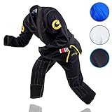Gold BJJ Jiu Jitsu Gi - Ultra Strong Gold Weave Premium Kimono - IBJJF Competition Approved Uniform