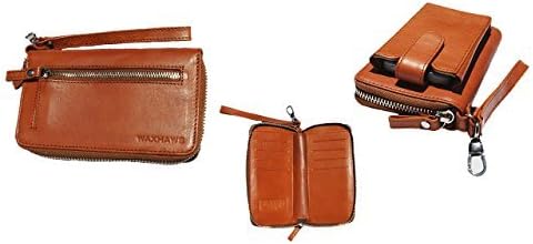 iPhone 6 Zipper Wallet made with full grain vegetable-tanned English Bridle Leather color Whiskey