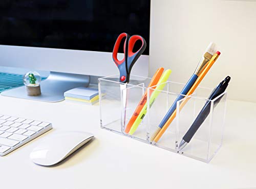 image for Isaac Jacobs International Isaac Jacobs 4-Compartment Clear Acrylic Or