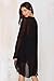 Wander Agio Beach Club Sexy Perspective Skirt Long Sleeve V-neck Dresses Black,Black,One Size