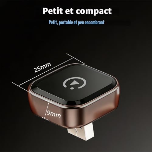 Adaptateur Carplay sans Fil pour iphone, Mini Adaptateur Car Play