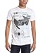 Mad Engine Men's Vaders Tie T-Shirt, White, Large