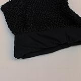 Black Crochet Tutu Top Lined 12 Inches X 10 Inches - Elastic Crochet Top - Crochet Tutu Top