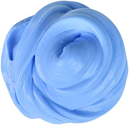Lustrsun Fluffy Slime Scented Fidget Stress Relief Toy Putty Slime for Kids and Adults Super Soft Non Sticky without Borax (blue)