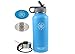 Smart Flask, Stainless Steel Vacuum Insulated water bottle, Includes Straw Lid and Stainless Steel Lid, 32 Oz.,
