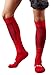 Matari Men's Sports Athletic Compression Football Soccer Socks Over Knee High Socks (Red)