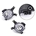 Artudatech Pair Left+Right Fog Light Assembly Clear Lens for Audi A4 B7 2005-2007 2006