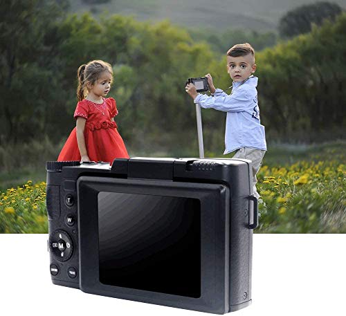 Digital-Camera-Vlogging-Camera-with-Flip-Screen-for-YouTube-24MP-30-Inch-27K-Camera-with-Retractable-Flashlight