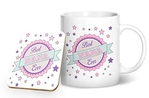 BWW Print - Best Nana Ever - Mug & Coaster Gift Set