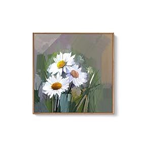 Framed Canvas Wall Art for Living Room, Bedroom Flowers Canvas Prints for Home Decoration Ready to Hang - 24x36 inches - 16x16 inches