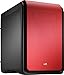 AeroCool MicroATX and Mini-ITX Dead Silence Series Case with Top Removable Dust Filter DS-Cube Red