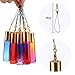 Glass Roller Bottles, ESARORA 24 Pack 10ml Gradient Color Essential Oil Roller Bottles with Stainless Steel Roller Ball and Golden hanging cap(3 Dropper,2 Funnel,6 Extra Roller Ball,30 Label,2 Opener)