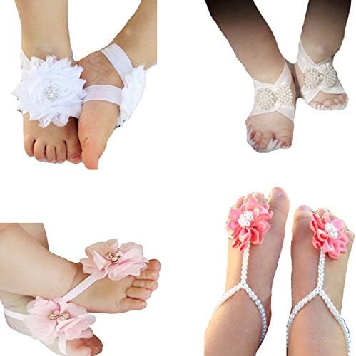 Lebo Baby Barefoot Sandals Baby Shoes Baby Girl Summer Shoes Newborn Sandals X64
