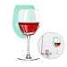 Gotega Wine Glass Holder Shower & Bath Suction Cup Wine Gifts Relaxation (Blue)